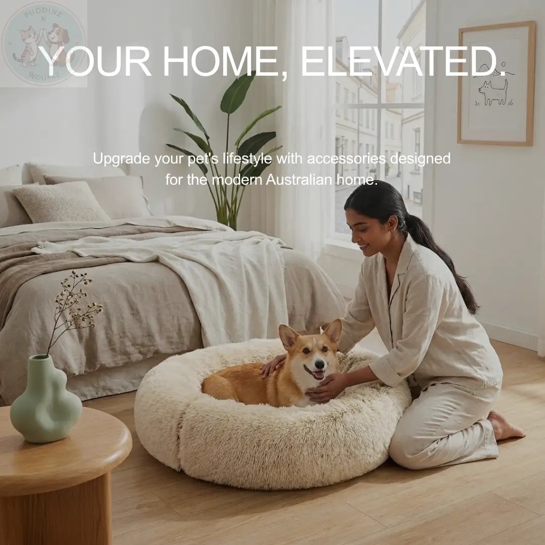 Large Dog Bed – Soft Washable Plush Pet Bed Puddinz n Woofaz   Puddinz n Woofaz