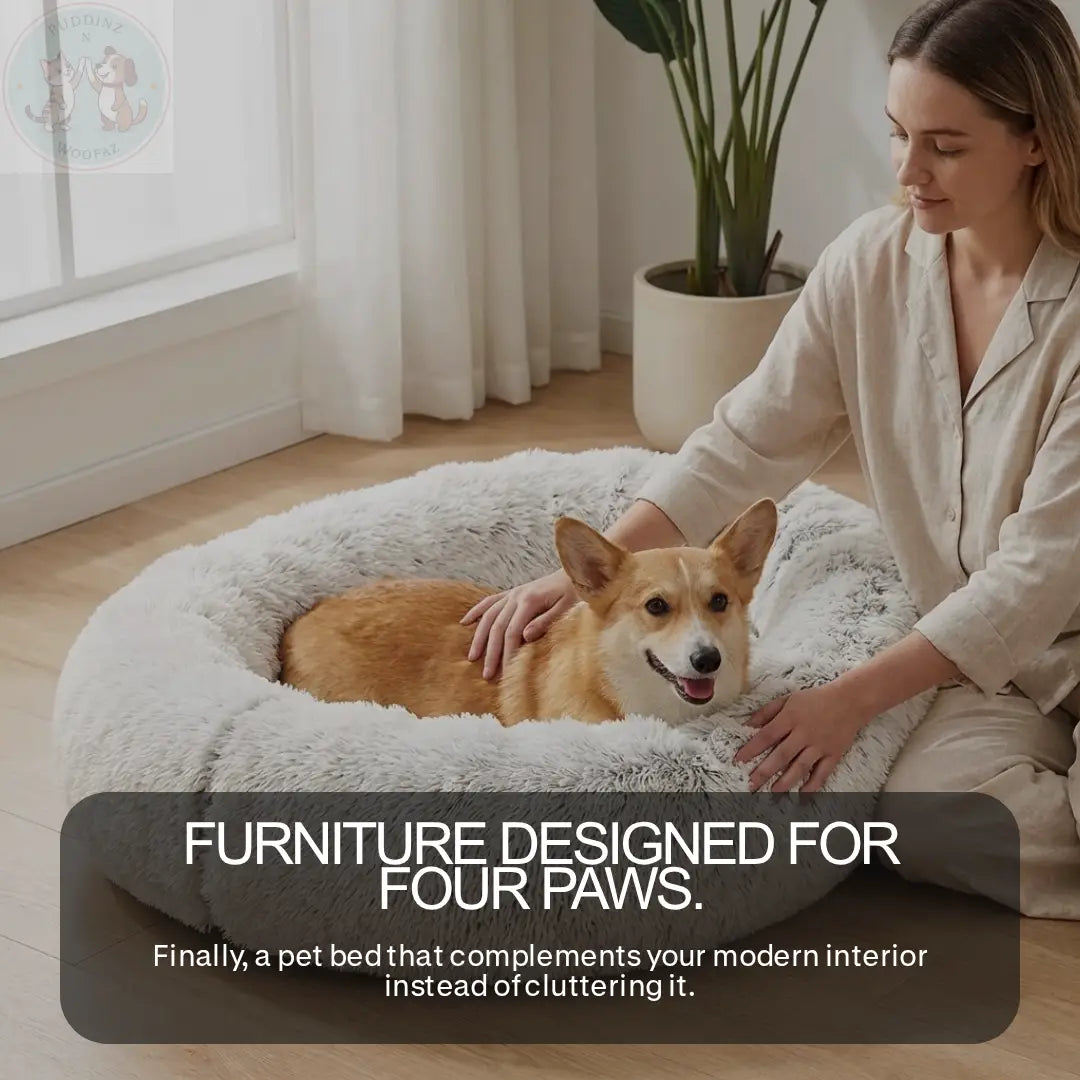 Large Dog Bed – Soft Washable Plush Pet Bed Puddinz n Woofaz   Puddinz n Woofaz