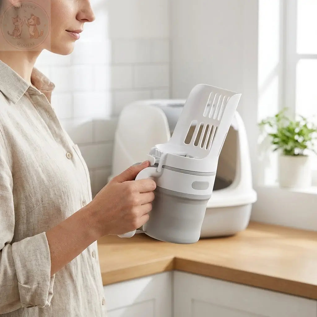 Large Portable Cat Sifter – Foldable Litter Scoop Puddinz n Woofaz   Puddinz n Woofaz