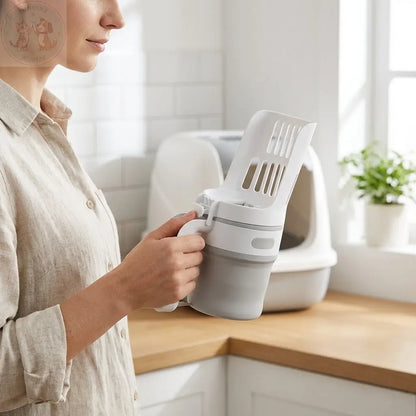 Large Portable Cat Sifter – Foldable Litter Scoop Puddinz n Woofaz   Puddinz n Woofaz