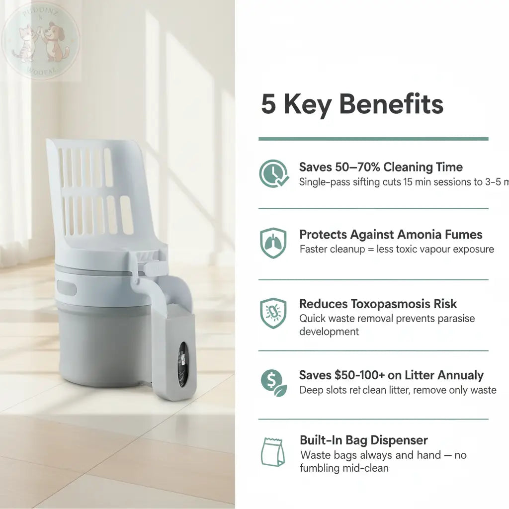 Large Portable Cat Sifter – 5 Key Benefits Infographic