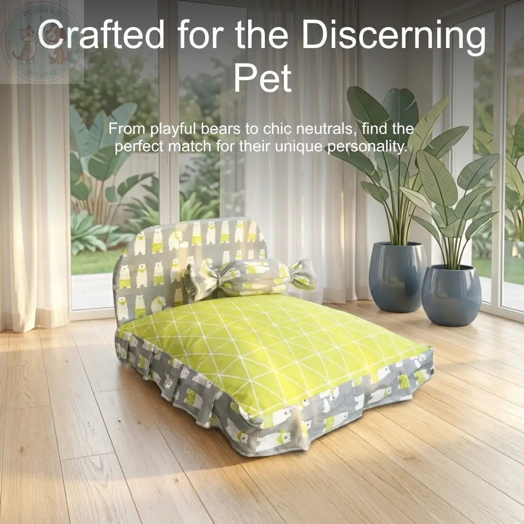 Luxury Dog Bed – Plush Comfort & Stylish Design Dogs Puddinz n Woofaz   Puddinz n Woofaz