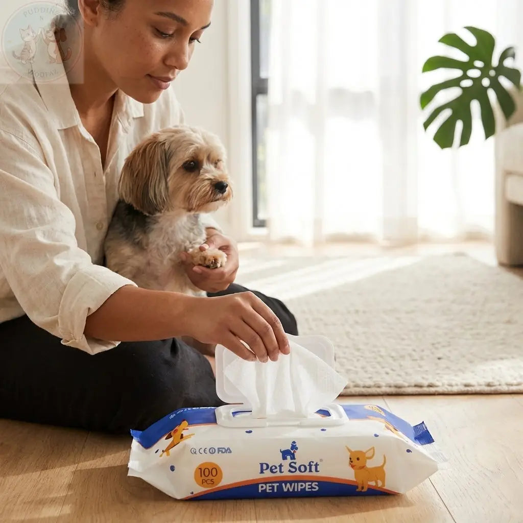 Pet Dog Wipes – Hypoallergenic Cleaning & Deodorizing Wipes for dog Puddinz n Woofaz   Puddinz n Woofaz