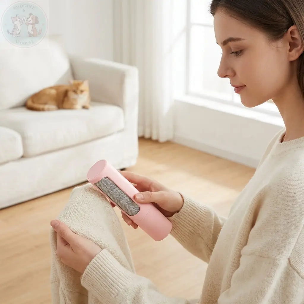 Pet Hair Remover Brush - Reusable Lint Roller Tool Puddinz n Woofaz  Pet Puddinz n Woofaz