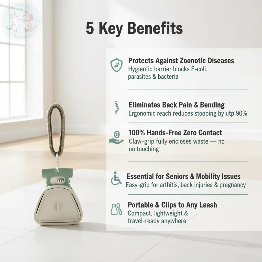 Portable Dog Waste Picker – 5 Key Benefits Infographic