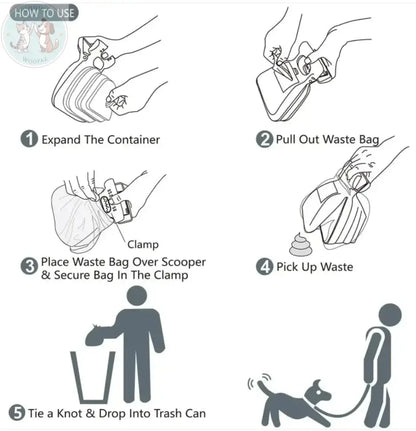 Portable dog waste picker