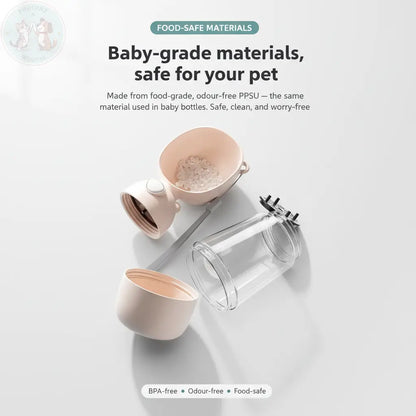 Premium Pet Water Bottle - Food-Safe Materials Feature