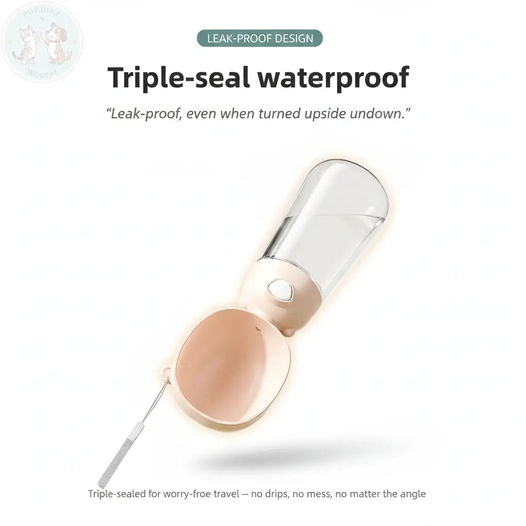 Premium Pet Water Bottle - Triple Seal Leak-Proof Feature