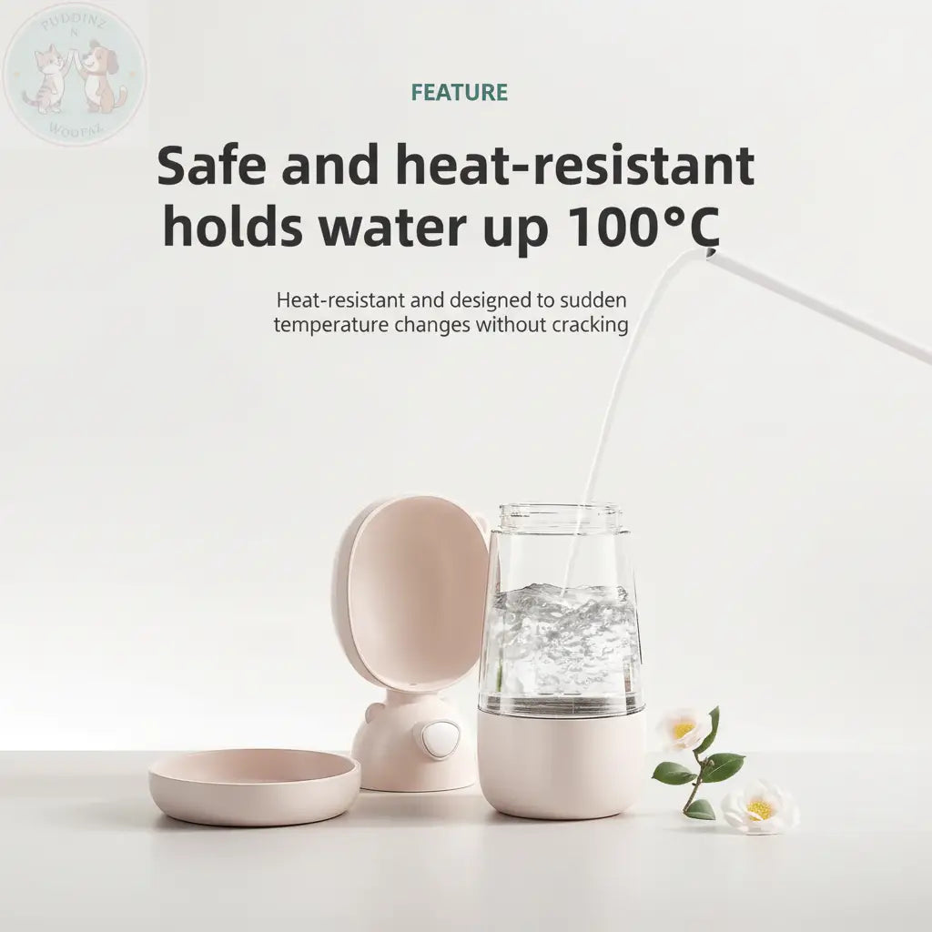 Premium Pet Water Fountain Feature Infographic
