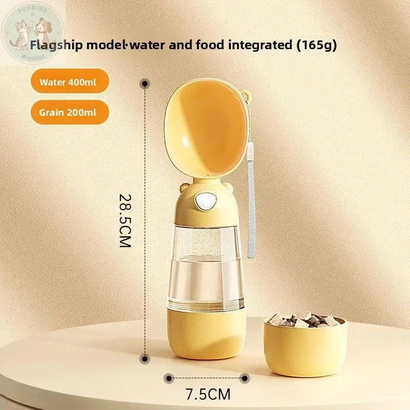 Portable Dog Water Bottle - Outdoor Travel Feeder Puddinz n Woofaz  Pet Puddinz n Woofaz