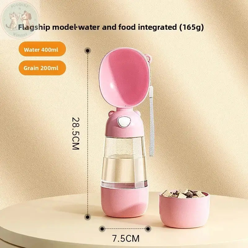 Portable Dog Water Bottle - Outdoor Travel Feeder Puddinz n Woofaz  Pet Puddinz n Woofaz