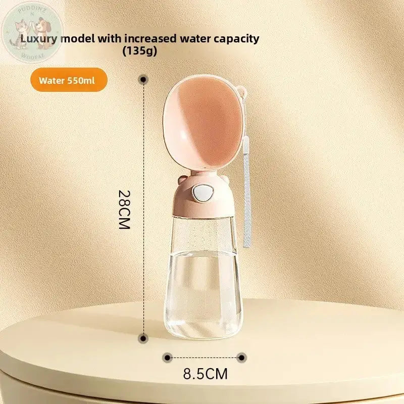 Portable Dog Water Bottle - Outdoor Travel Feeder Puddinz n Woofaz  Pet Puddinz n Woofaz