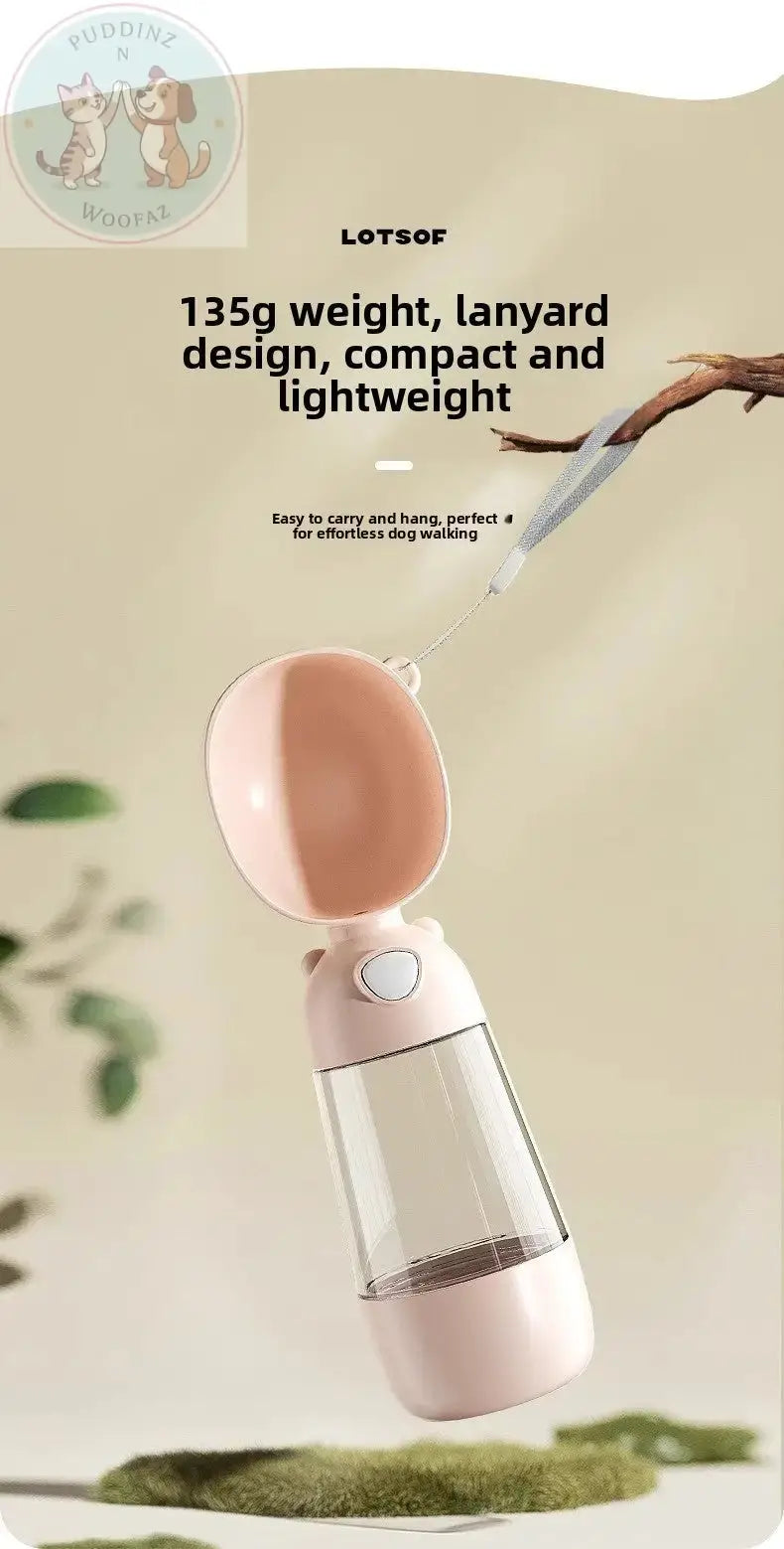 Portable Dog Water Bottle - Outdoor Travel Feeder Puddinz n Woofaz  Pet Puddinz n Woofaz