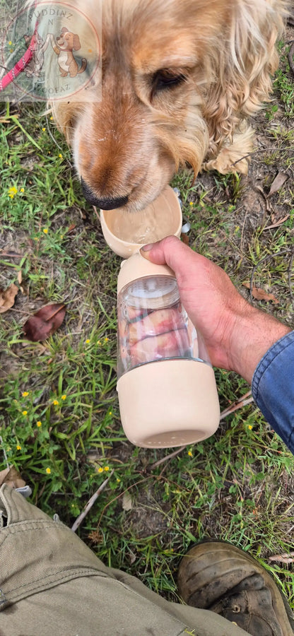 Portable Dog Water Bottle - Outdoor Travel Feeder Puddinz n Woofaz  Pet Puddinz n Woofaz