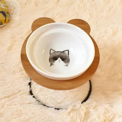 raised cat bowl