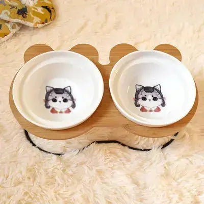 raised cat bowl