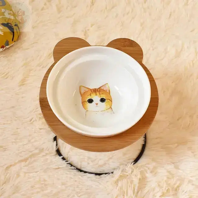 raised cat bowl