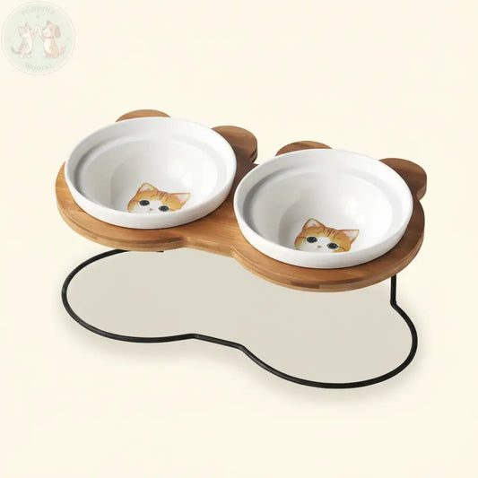 Premium Product Shot - Raised Cat Bowl Stand