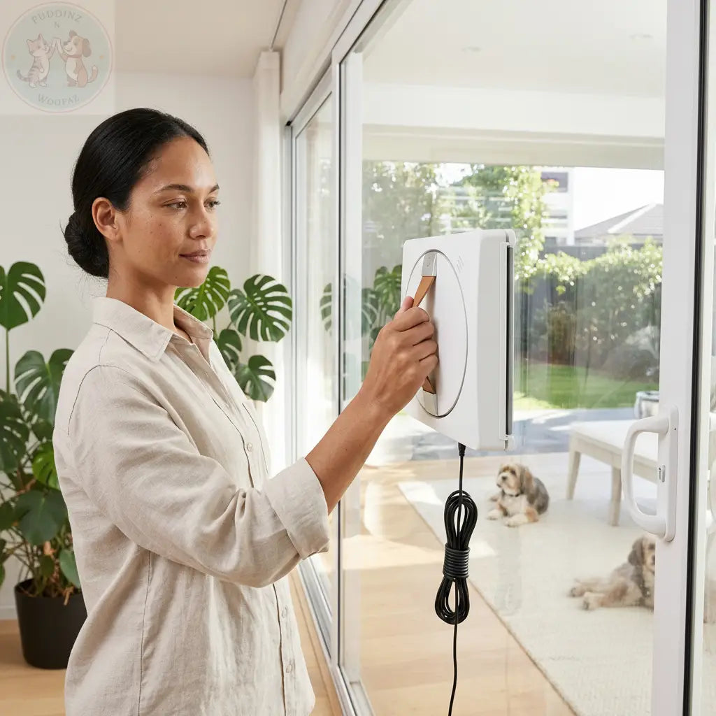 The Smart Window Cleaner Robot - Pet Nose Print Remover Puddinz n Woofaz  Pet accessories Puddinz n Woofaz