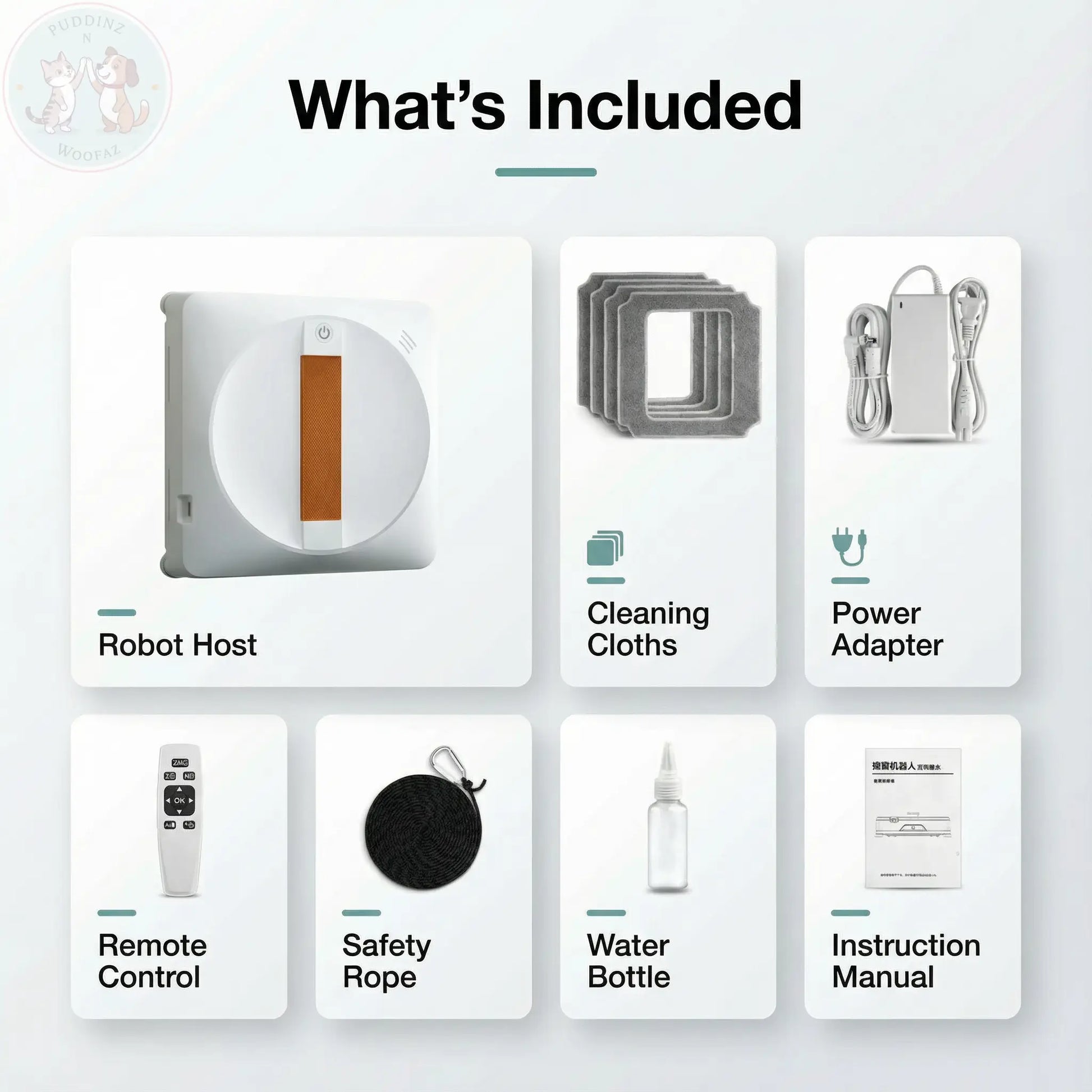 The Smart Window Cleaner Robot - Pet Nose Print Remover Puddinz n Woofaz  Pet accessories Puddinz n Woofaz