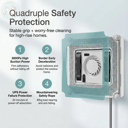 The Smart Window Cleaner Robot - Pet Nose Print Remover Puddinz n Woofaz  Pet accessories Puddinz n Woofaz