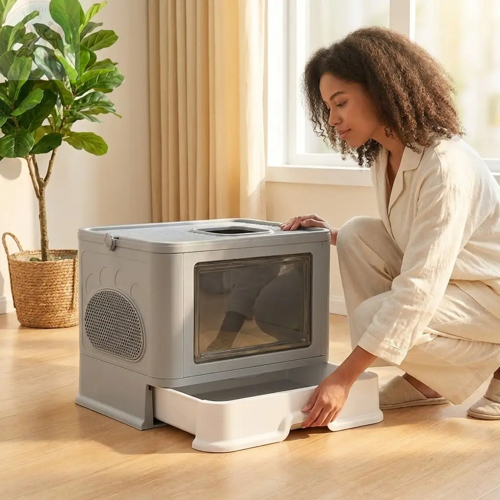 large cat litter box – Control & Spacious Design for Big Cats Puddinz n Woofaz   Puddinz n Woofaz