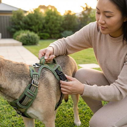 Dog Harness – Adjustable Pet Harness with Handle & Reflective Strips