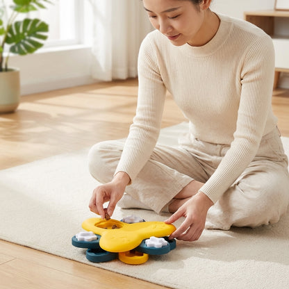 Slow Feeding Puzzle for Dogs – Spinning Interactive Feeder Toy