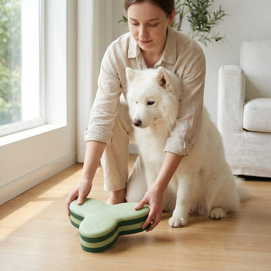 Slow Feeding Puzzle for Dogs – Spinning Interactive Feeder Toy