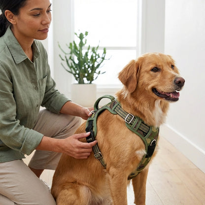Dog Harness – Adjustable Pet Harness with Handle & Reflective Strips