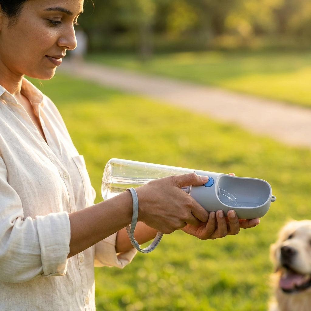 Portable Pet Water Bottle – Leak-Proof Travel Dispenser