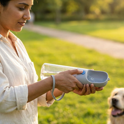 Portable Pet Water Bottle – Leak-Proof Travel Dispenser
